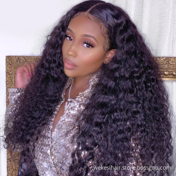 Wigs Vendor Wholesale Cheap Natural Human hair Curly 13X4 13X6 Lace Front Womens Wigs 100% full lace human hair wig